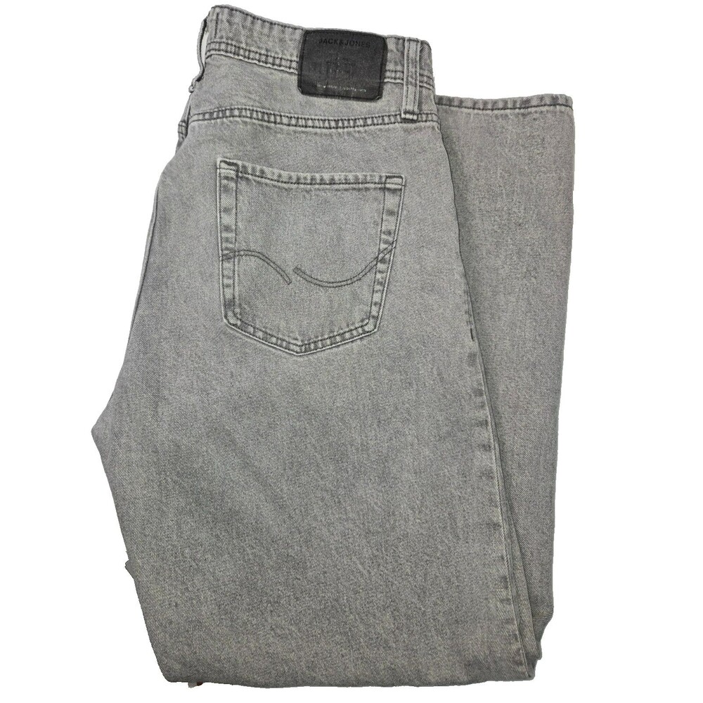 Jack & Jones Baggy Alex Gray Denim Jeans W33 L34